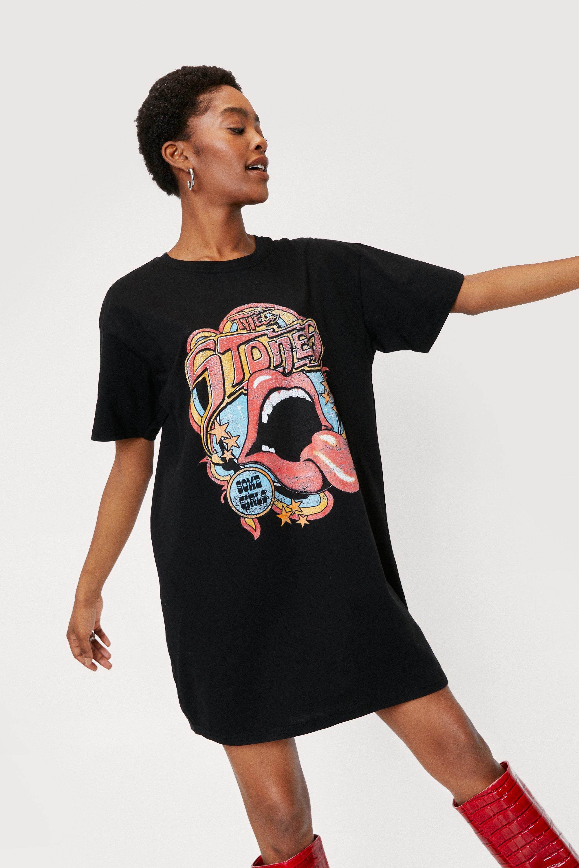 Rolling Stones Graphic T-Shirt Dress ...